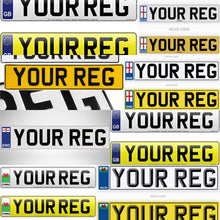 Load image into Gallery viewer, 2 SETS OF UK ROAD LEGAL NUMBER PLATES
